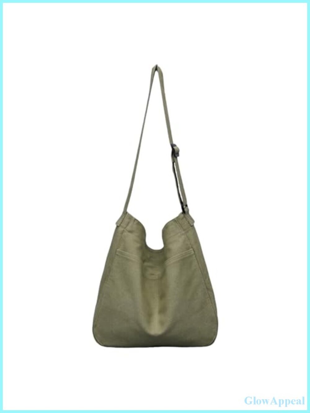 Arkefi Canvas Hobo Crossbody Shoulder Bag Large Casual Messenger Tote